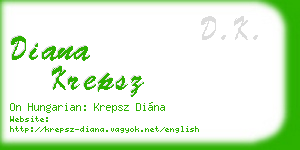 diana krepsz business card